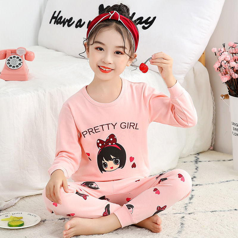오픈 속옷 세트) 핑크 소녀