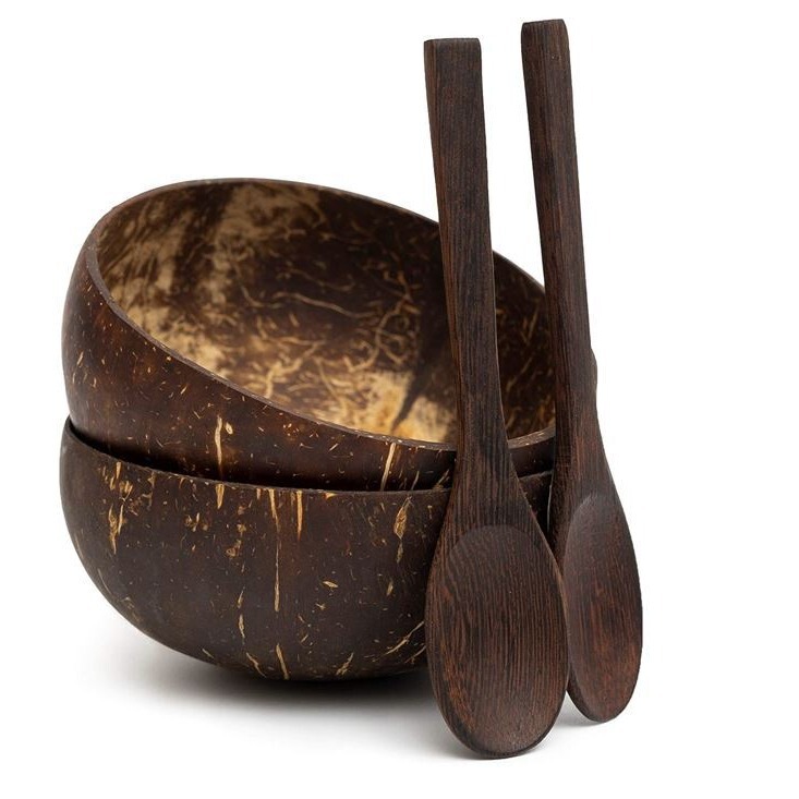 Natural Coconut Shell Bowl Creative Dessert Salad Bowl Tableware Storage Bowl Old Coconut Shell Dried Fruit Plate Handmade Coconut Bowl