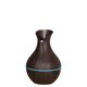 Cross-border Vase Humidifier Aromatherapy Machine Home Bedroom Office Ultrasonic Atmosphere Light Round Wood Grain Humidifier