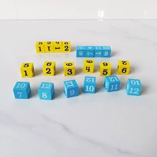EVA数字六面体积木一二年级数学认知学习演示器数字骰子2cm色子