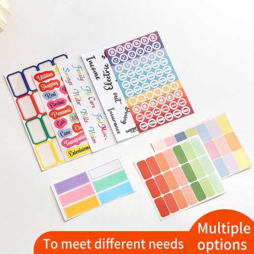 Handwritten label instruction label color white German self-adhesive sticker letter sticker sticky note index