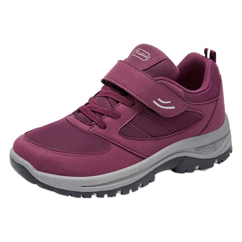 Zapatos para caminar 2025 primavera nuevos zapatos para madres de mediana edad y ancianas zapatillas de deporte con velcro al por mayor zapatillas de deporte para mujeres