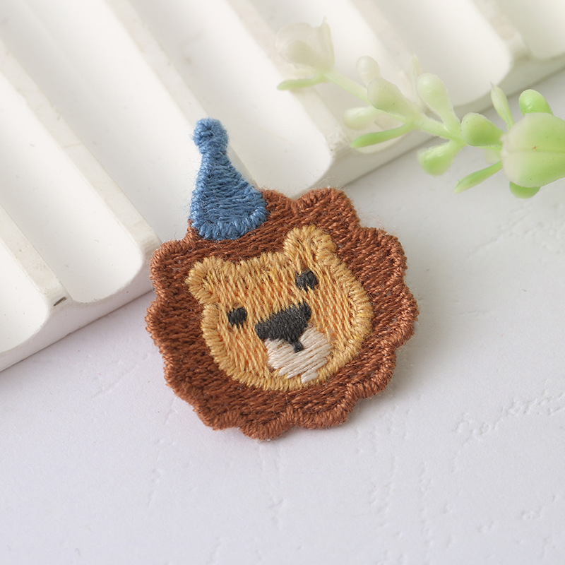 新しい刺繍布ステッカー漫画動物刺繍ステッカー幼児と子供のアクセサリー装飾ステッカーパッチ卸売|undefined