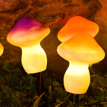 led太陽能蘑菇燈一拖三蘑菇地插燈戶外防水別墅庭院裝飾草坪燈