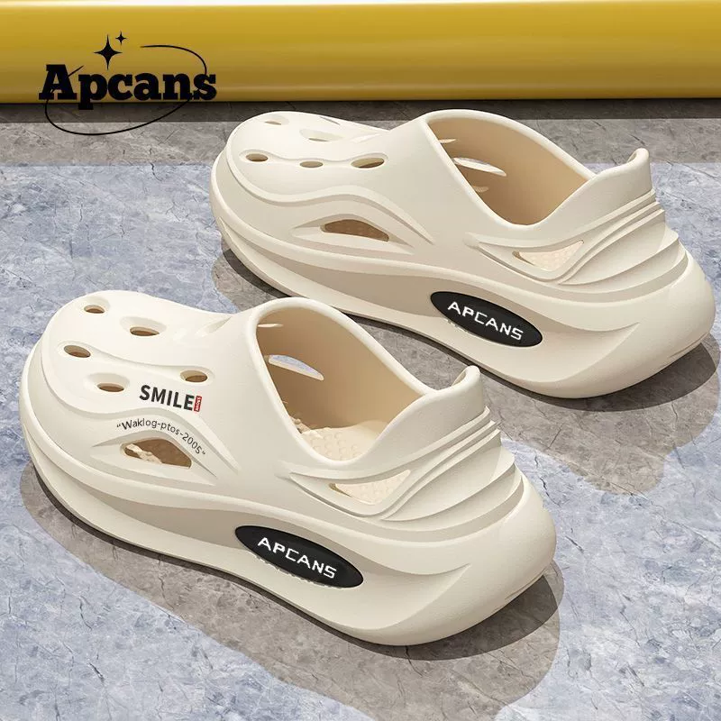 Новые Croc кроссовки APcans мужские спортивные пляжные нескользящие толстой мягкой подошвы EVA, ощущение под ногой, верхняя обувь, мешок, каблуки, сандалии