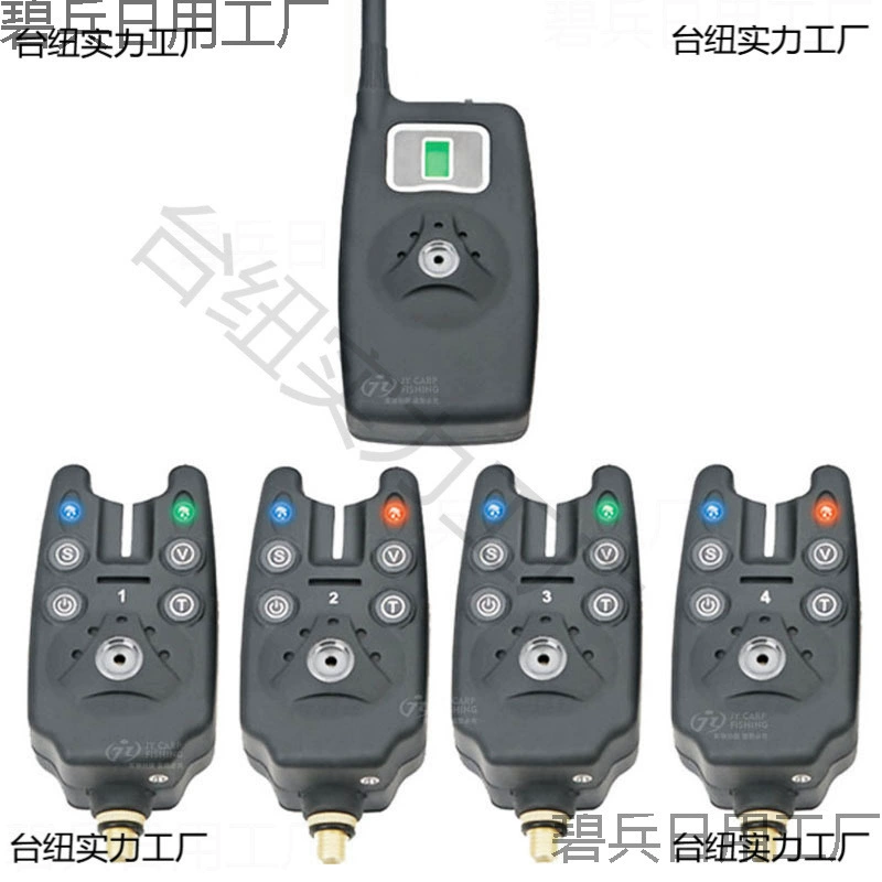 JY-19 Рыболовная сигнализация в европейском стиле, беспроводная сигнализация датчика с одной, четырьмя или шестью непромокаемыми лесками для извлечения удочки.