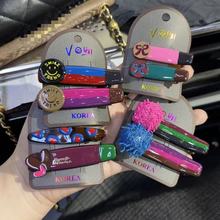 【实拍】出口韩国品质~滴油纽扣笑脸彩色发夹少女韩系ins气质边夹