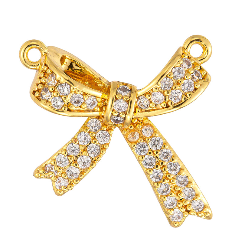 Colgante de cobre micro incrustado Gufasha oro goteo de aceite perlas de transferencia DiDi con perlas de acessorios de perlas huecas fábrica de perlas al por mayor