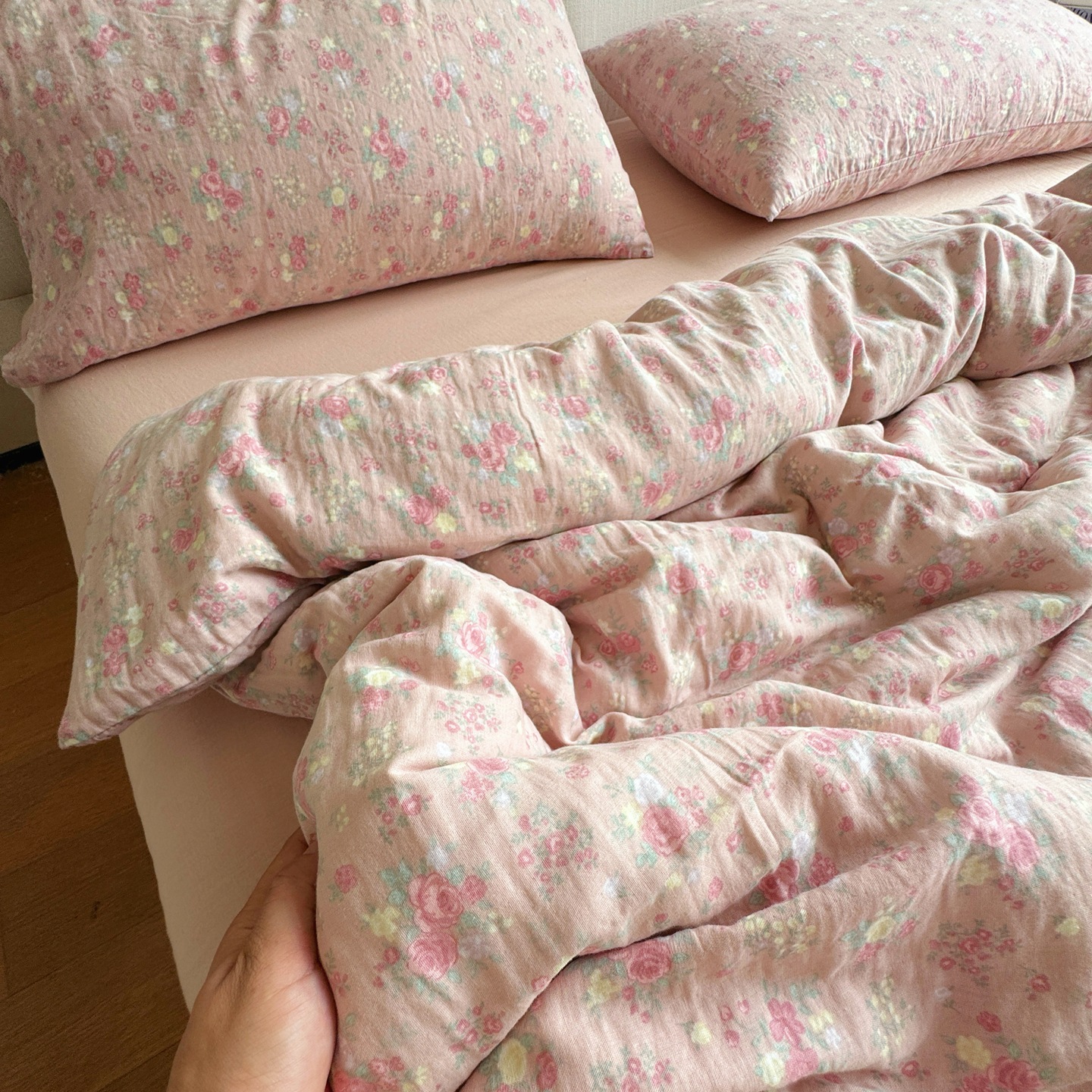 A類全綿有酸素二重糸ベッド4点セット純綿布団シーツ3点セットinsベッド用品セット