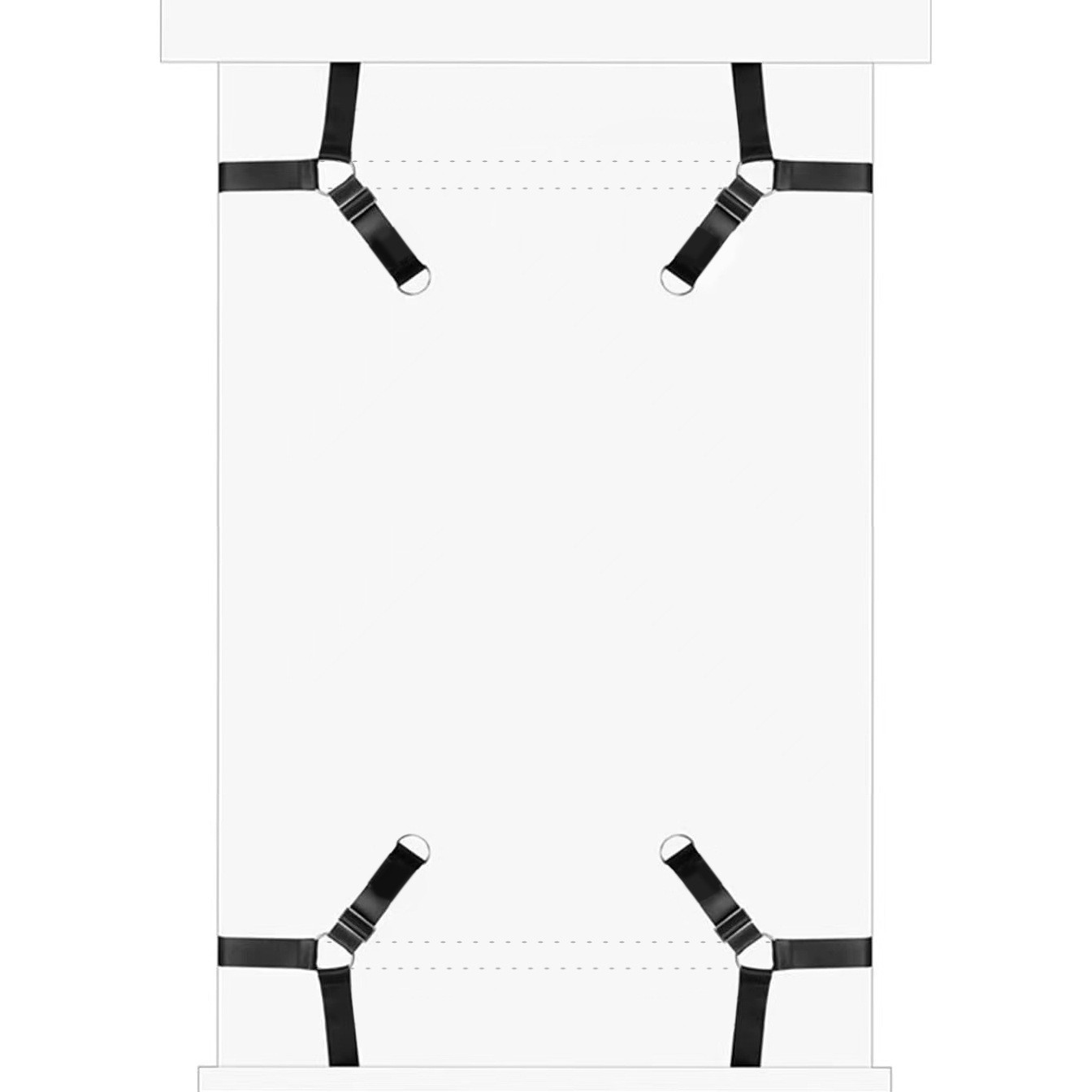 Multi-Use Bondage Bed Restraints with Detachable Triangular Straps for Couples — detail image 7