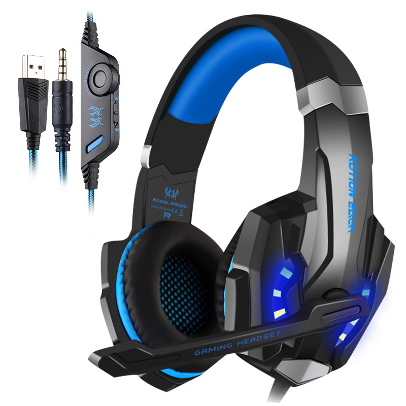 KOTION EACH G9000 auriculares para juegos auriculares con cable ordenador e-sports controlador de juego auriculares