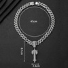 Golden line big metal sword, men's pendant hip-hop style with accessories, necklace, suitable for import, new collection