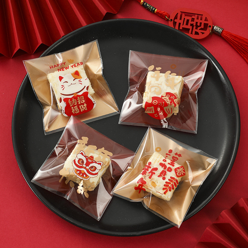 Frosted ins estilo copo de nieve bolsa de embalaje crujiente auto-sellado bolsa de galletas de arándano para hornear bolsa autoadhesiva independiente