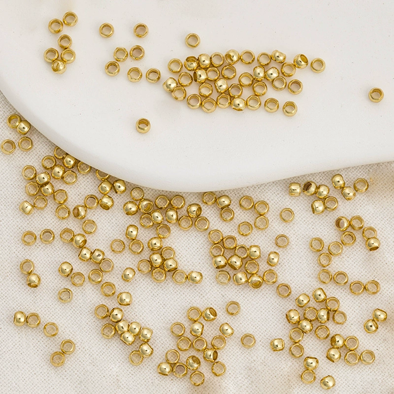 Copper beads, accessory handmade, accessories, 18 carat, golden color, geolocation function, DIY