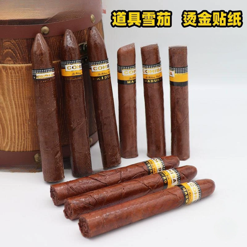 Недействительный декоративный сигар cigars дым кубинская сигара модель сигара сигарный материал смола съемочные реквизиты поддельные