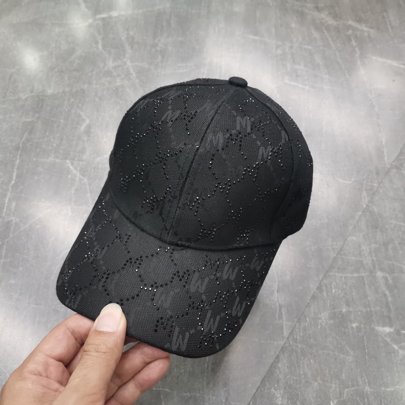 Cappellino da baseball jacquard lettera diamante cappello sole_voghion.com