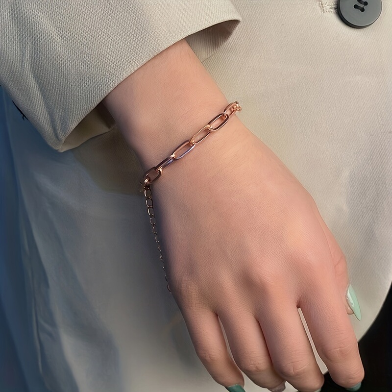 Hot European and American Hot Sale New Personality Cross Chain Bracelet Fashion Chain Bracelet Temperament All-match DIY Bracelet