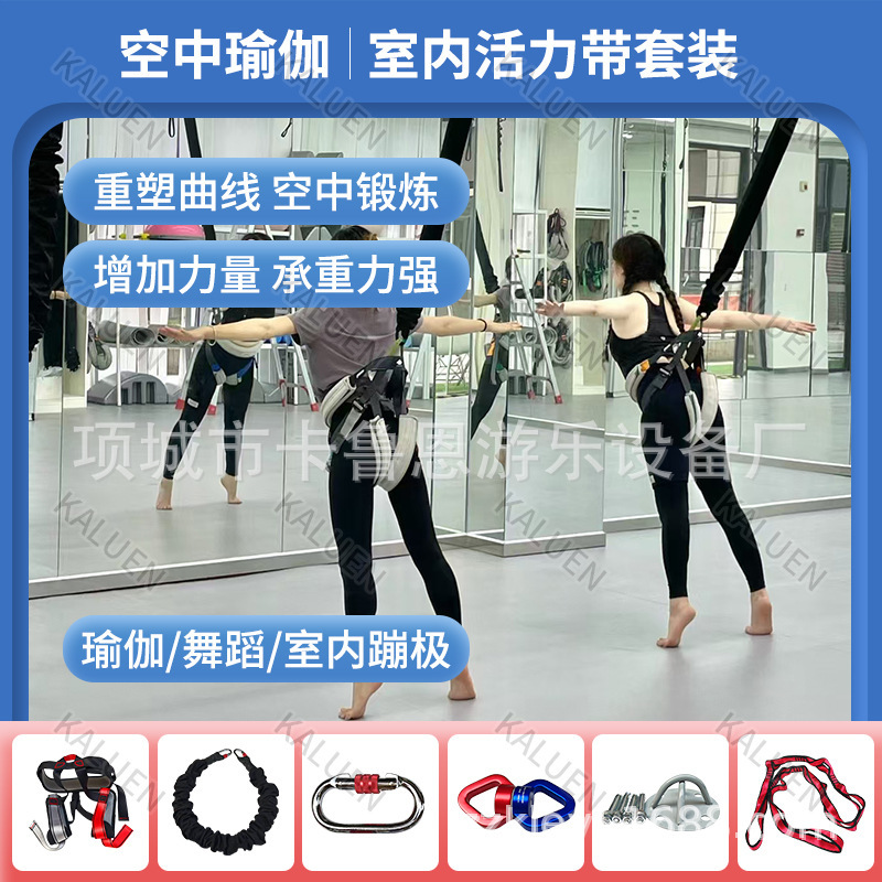 Indoor Bungee Safety Belt Equipment Combination Thai Air Yoga Training Supplies Sling Rope Household Stamping Rope Equipment Indoor Bungee Safety Belt Equipment Combination Thai Air Yoga Training Supplies Sling Rope Household Stamping Rope Equipment