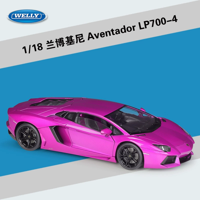 Вилли Уэлли1: 18 Ламборгини Pagoda LP700 спортивный автомобиль моделирование сплавной автомобиль модель оконченные игрушки