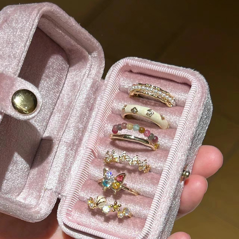 Colorful Adjustable Enamel Butterfly Ring For Women Designer Ring_voghion.com