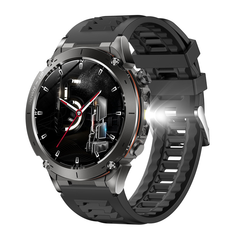 Y101 Smartwatch mit GPS, 1,43 Zoll, Fitness-Tracker, Herzfrequenzmessung, Bluetooth-Anruffunktion_voghion.com