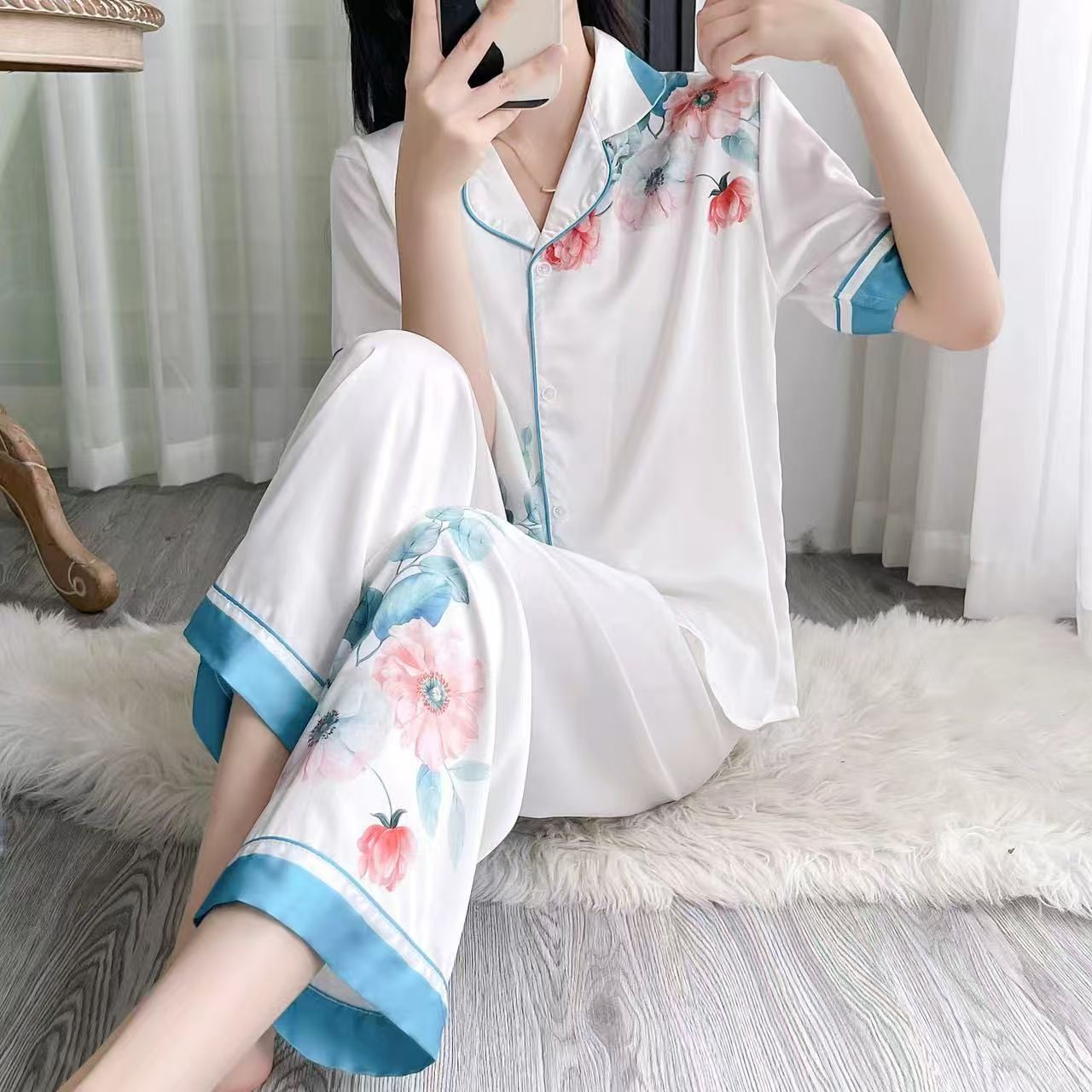 화이트[반팔+바지]