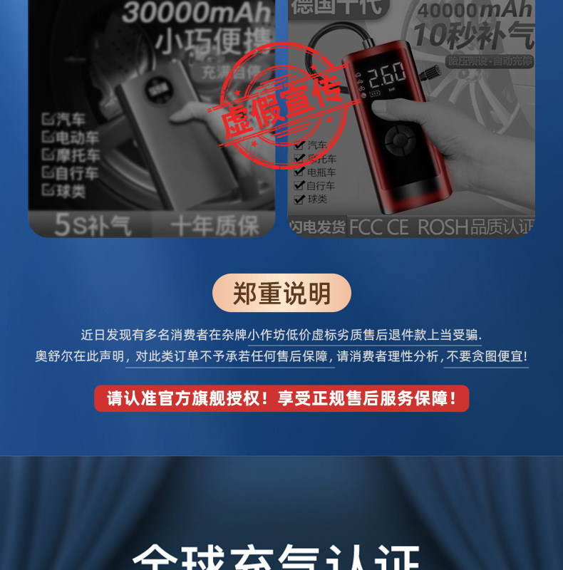 [1715] New Portable Car Air Pump with Digital Display for Inflating Car Tires, Mini Tire Inflator for Cars