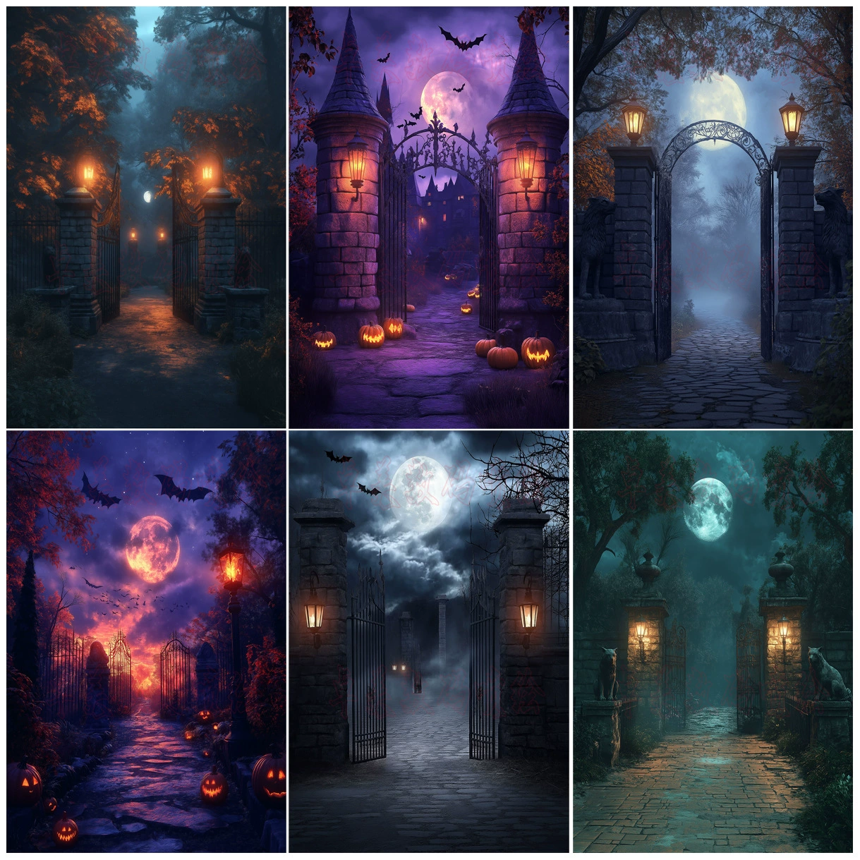 Manufacturer Halloween horror new party party festival layout warm photo photography hanging background cloth