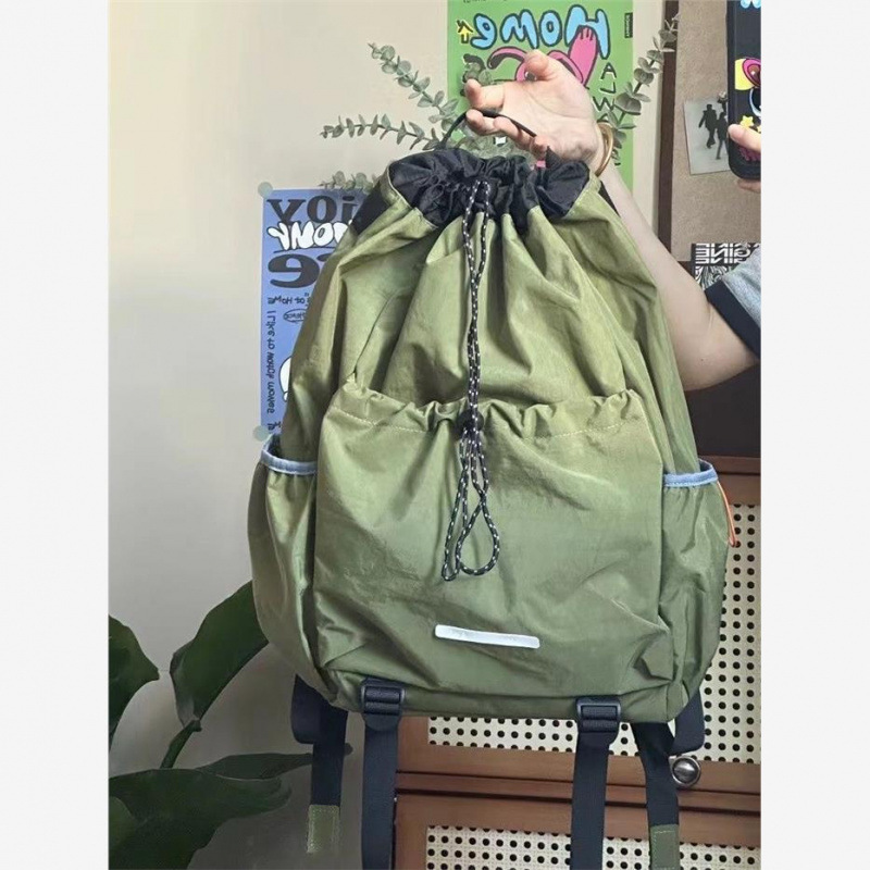 出口日本羽毛球包男女网球拍背包轻便运动旅游大容量抽绳双肩书包|undefined