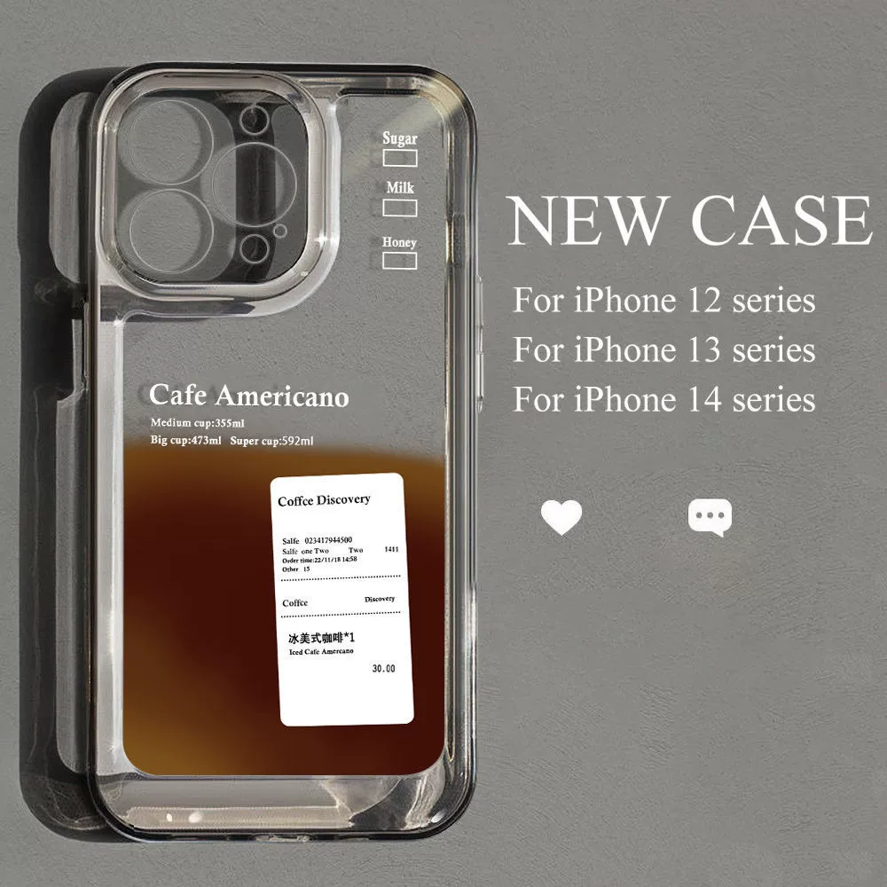 Кофейный iPhone16, высококачественный чехол для телефона Pro, американский стиль, 16Pro Max, 13
