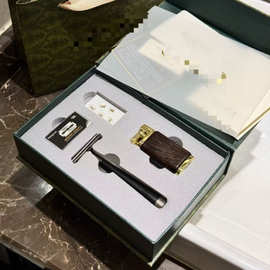 新品绿檀木烟斗砂轮斜火时尚创意个性充气烟具批发男士打火机礼物