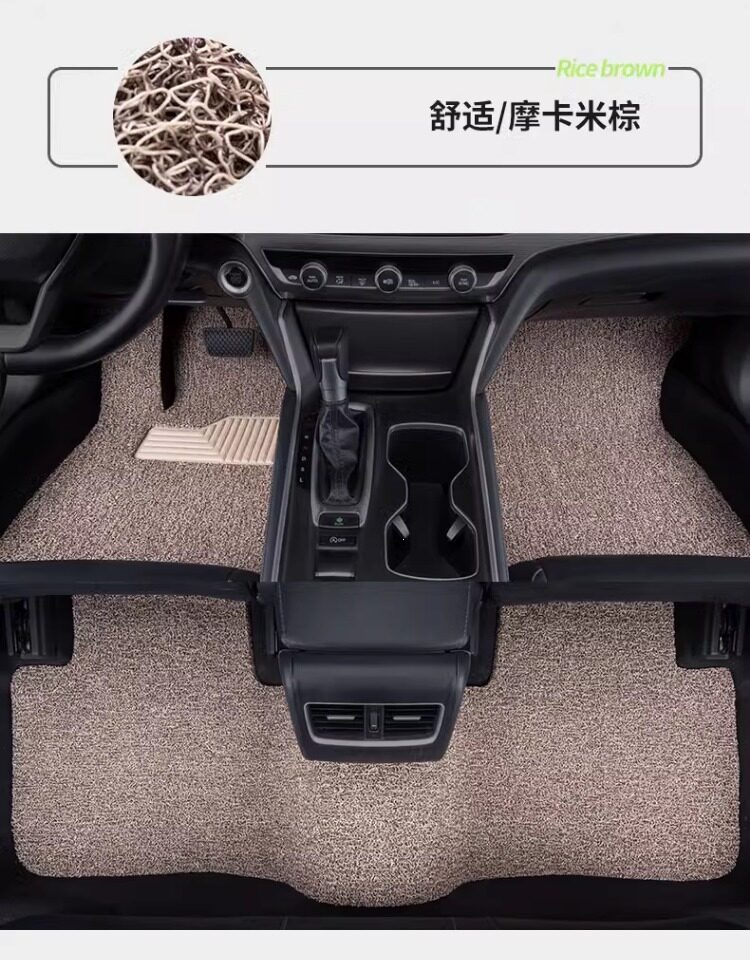 Suitable for car driver's cabin floor mats, single-piece coil mats for driver's seat, passenger seat, and rear seat floor mats