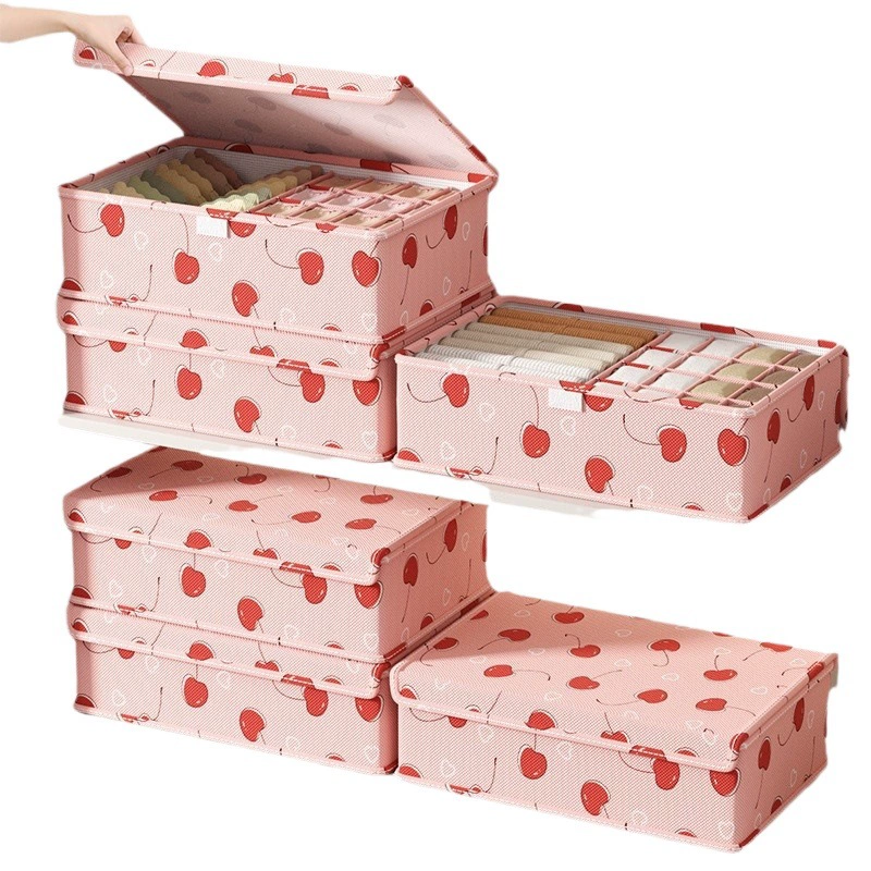 Underwear, storage box, socks, bra, three-in-one