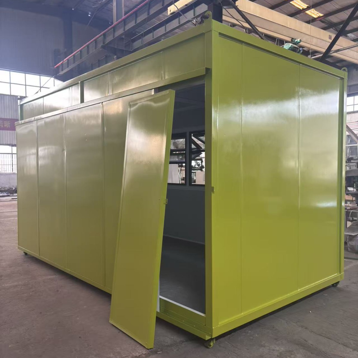 工厂制作尺寸颜色带上翻窗移动售货亭可移动