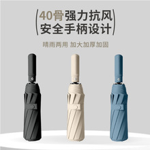40骨全自动伞晴雨两用抗风遮阳伞防晒防紫外线太阳伞加固批发定制