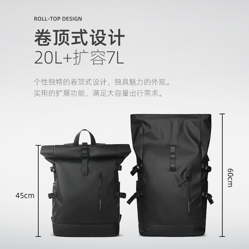 Mochila grande para hombre – impermeable, deportiva, viaje, portátil, uso diario, estudiantes