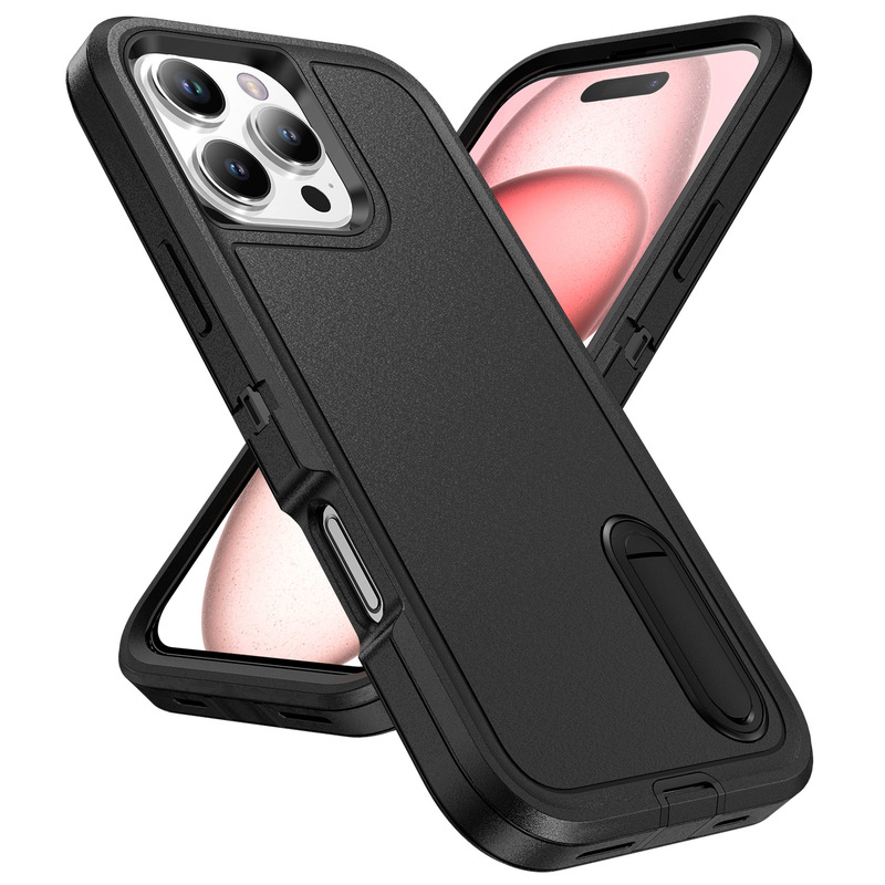 三防スタンド欧米iPhone16 Pro Max携帯ケース鎧転倒防止クリエイティブ保護カバーを適用|undefined
