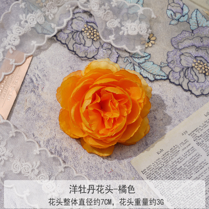 造花牡丹の花頭、DIY手作りヘアアクセサリー、卸売、結婚式のブートニア、小道具、フラワーアレンジメント、装飾、フラワーウォール|undefined