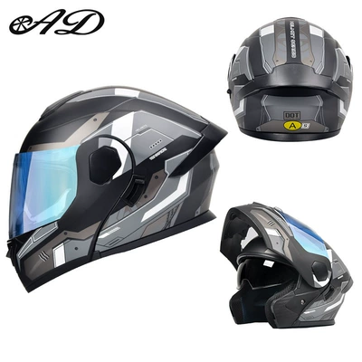 Motosiklet kaskı (dəbilqə) – Breathable for Summer - dot3c-matt-black-gundam-aurora-blue-mirror-hd-mirror-m-size-55-56cm