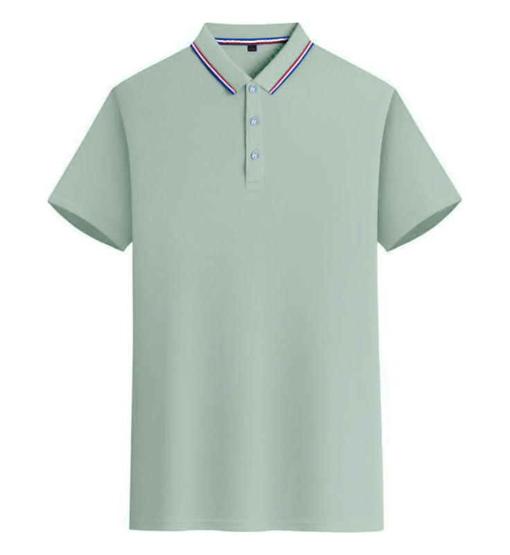 シルクコットン速乾インターカラーラペルプリントロゴ作業服半袖ポロシャツ180g(個包装なし)|undefined