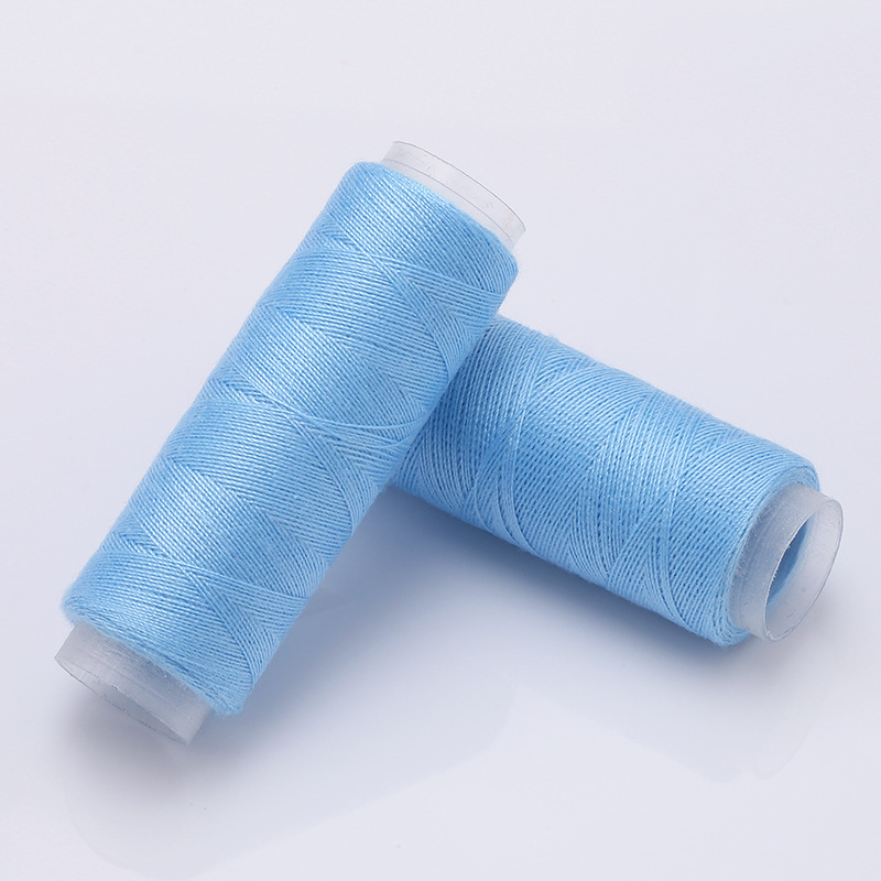 Mayorista línea de costura casera colorida costura manual rollo pequeño 402 línea de máquina de coser hecha a mano ropa DIY poliéster costura manual image 14