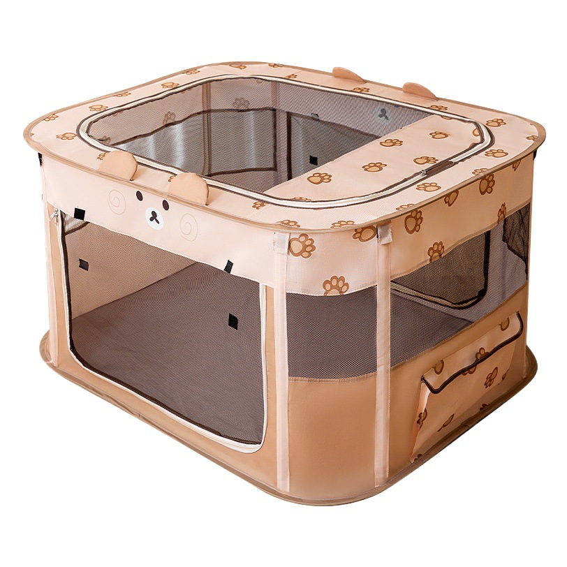 Sala de partos con forma de animal gato de almacenamiento plegable gato de producción embarazada nido de gato rectangular no cubre la tienda de perrito