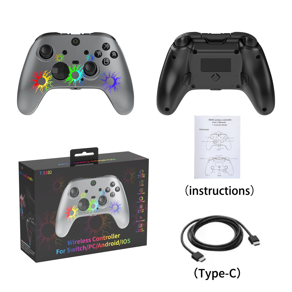 Transfronterizo De La Venta caliente multifuncional Bluetooth GamePad compatible con N-SWITCH Pingguo IOS Android PC360 STEAM
