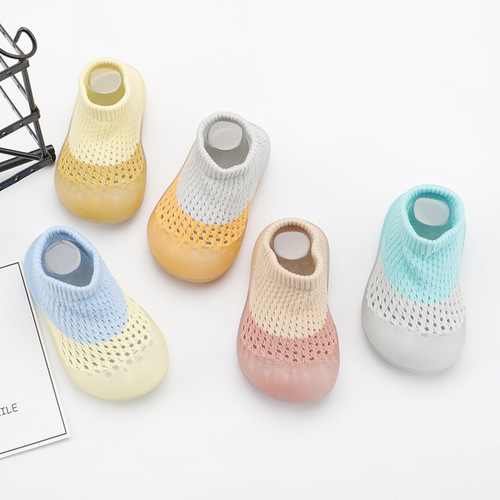  new summer children's socks, shoes, floor socks, indoor baby toddler shoes, soft sole anti-falling baby shoes