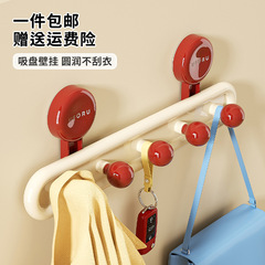 挂钩吸盘免打孔家用衣服帽子强力排钩浴室玄关门后强力承重挂衣钩