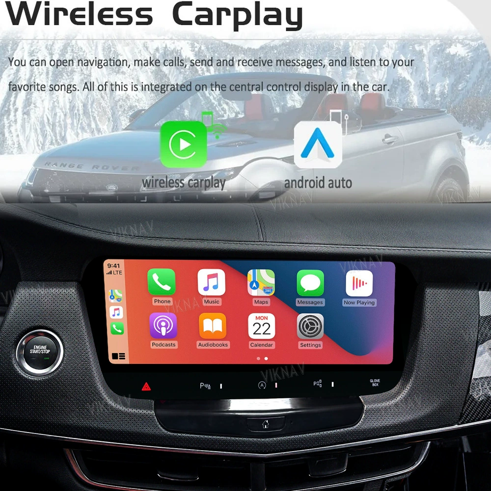 Подходит для Cadillac CT6 Qualcomm Android 13 восемь ядер модифицированная центральная система навигации 12,3-дюймовый беспроводной CarPlay