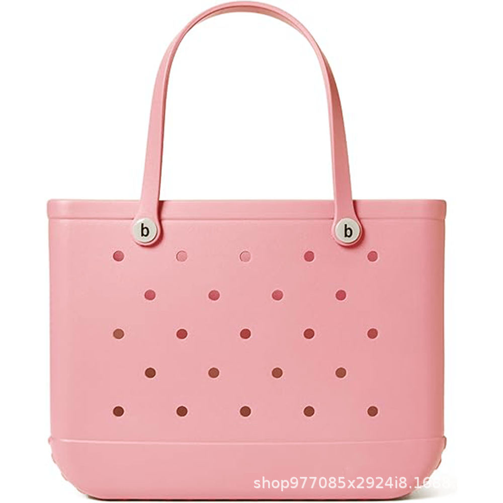Eva bolsa de playa bolsa de agujero ligera europea y americana moda diy bolsa de mano de gran capacidad bolsa de hombro especial junto al mar