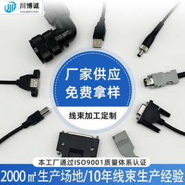 厂家供应各类工业线束伺服线束机械设备连接线机器人控制线束加工
