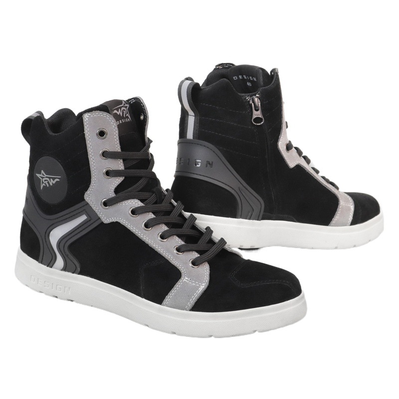 Zapatos de ciclismo fuera de carretera al aire libre zapatos de tablero de la motocicleta de protección resistente al desgaste de la motocicleta zapatos largos y cortos