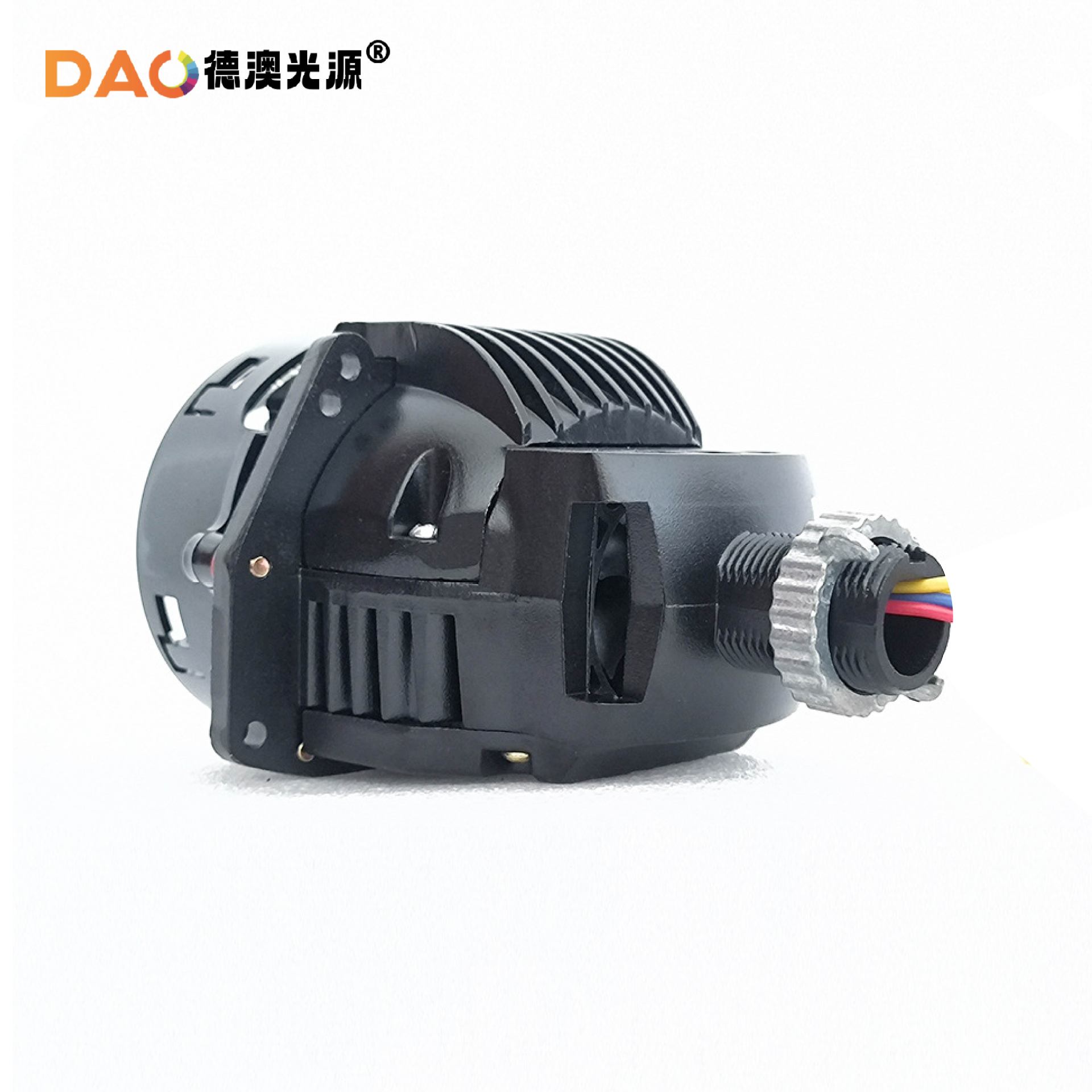 Nuevo Comercio exterior JG12 sin pérdidas Super brillante modificado doble directa de luz láser LED lente de la linterna del coche